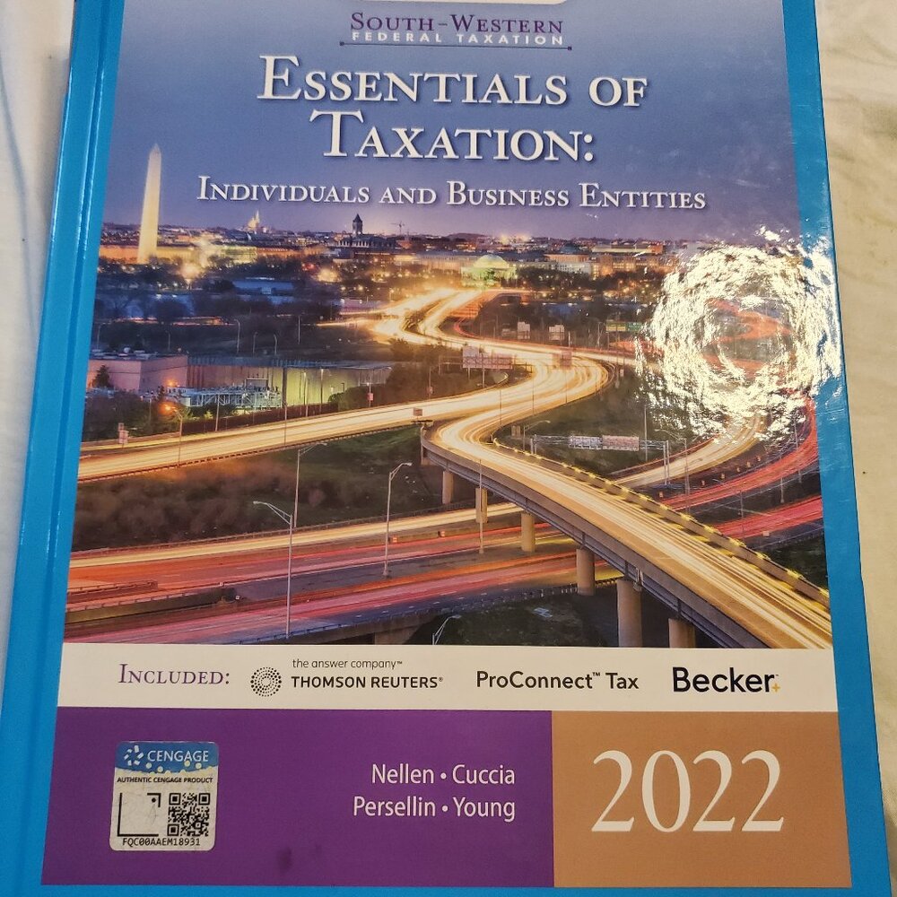 South-Western Federal Taxation 2022 Essentials of Taxation Individual/Business